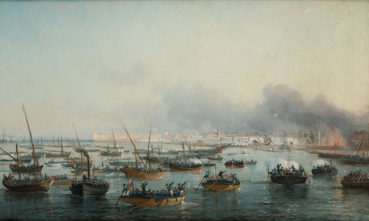 François Pierre Barry, Toma de la ciudad de Sfax, Túnez, el 16 de julio de 1881, 1882. Ansorena Subastas. Salida y remate: 50.000 euros