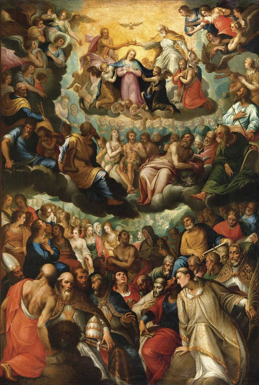 Hans Rottenhammer y taller, Coronación de la Virgen. Abalarte Subastas. Salida y remate: 50.000 euros