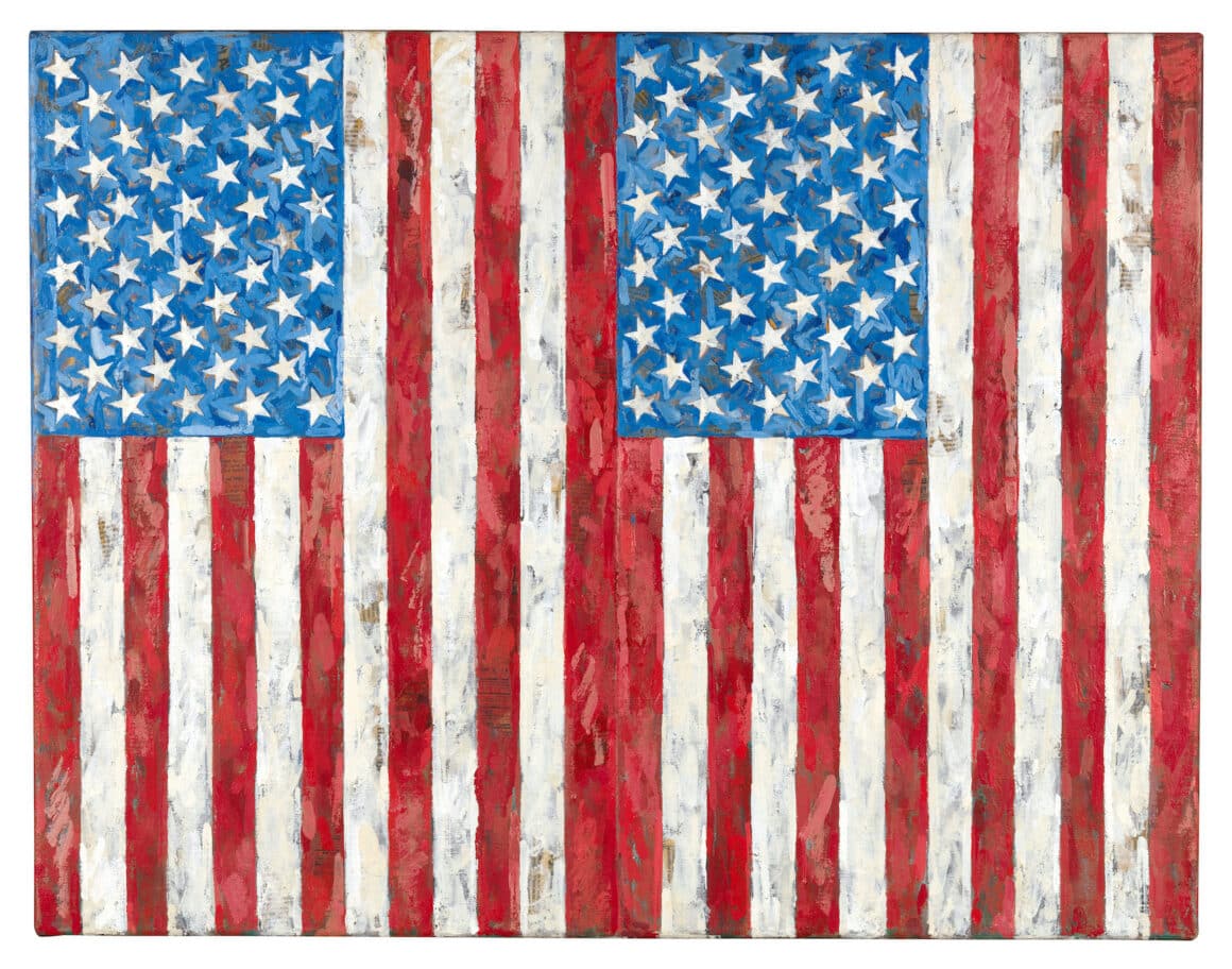 P257, LC 309, Flags, 1987 Jasper Johns y la imposibilidad de mirar dos veces de la misma manera