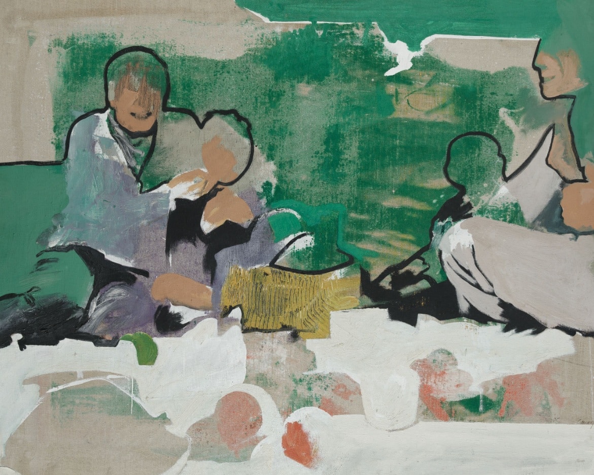 Rafael Canogar, The pic-nic, 1966. Ansorena Subastas. Salida: 14.000 euros. Remate: 38.000 euros