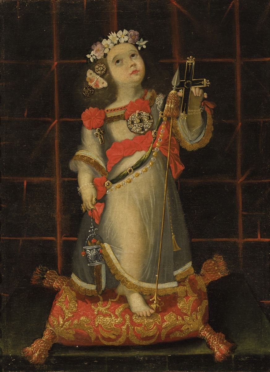 Escuela española, siglo XVII-XVIII, Niño Jesús de la Pasión. Durán Subastas. Salida: 1.500 euros. Remate: 4.250 euros. Comprado por el Estado