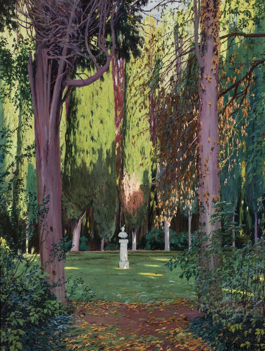 Santiago Rusiñol, Cipreses, Aranjuez. Durán Subastas. Salida: 35.000 euros