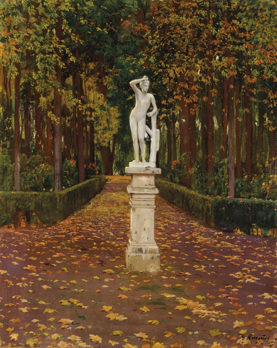 Santiago Rusiñol, Jardín de Aranjuez. Durán Subastas. Salida y remate: 35.000 euros