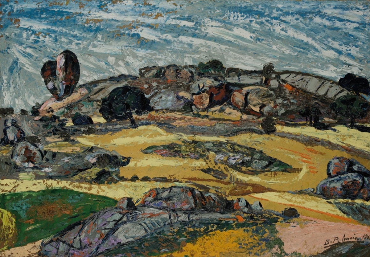 Benjamín Palencia, Piedras, 196X. Ansorena Subastas. Salida: 25.000 euros