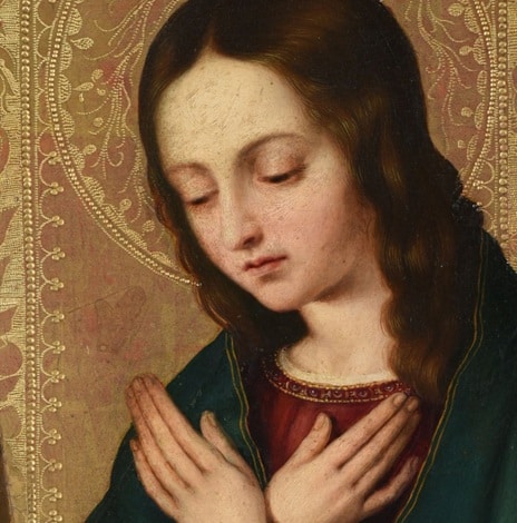 Juan de Juanes, Virgen de la Anunciación, detalle Juan de Juanes, Virgen de la Anunciación, detalle
