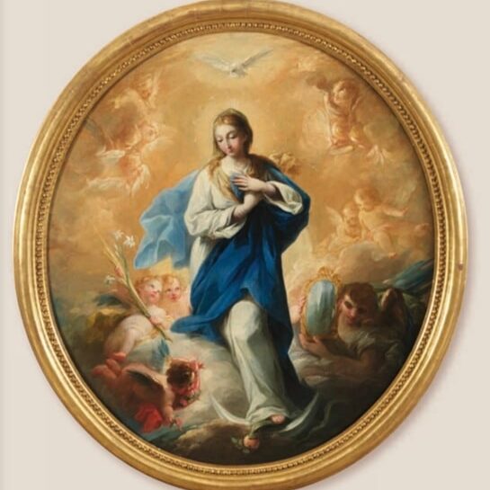 Maella Fer duran Mariano Salvador Maella. Inmaculada Concepción. Década 1790. Óleo sobre lienzo. 130,5 x 116,5 cm. Compra del Estado.