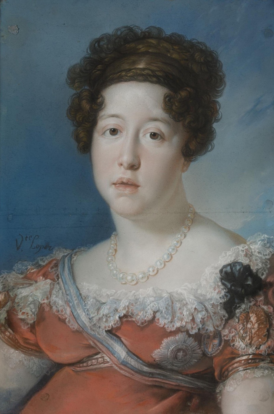 Vicente López, Retrato de María Isabel de Braganza, reina de España. c. 1816. Ansorena Subastas. Salida: 16.000 euros