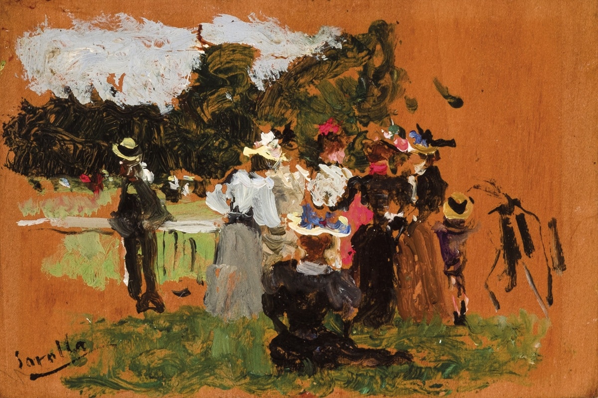 Joaquin Sorolla, En el hipódromo, c. 1895. Durán Subastas. Salida: 17.000 euros